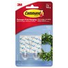 Command Clear Hooks and Strips, Plastic, Medium, 2 Hooks and 4 Strips/Pack 17091CLR-ES